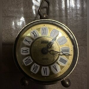 VINTAGE Linden Wind Up West Germany Alarm Clock